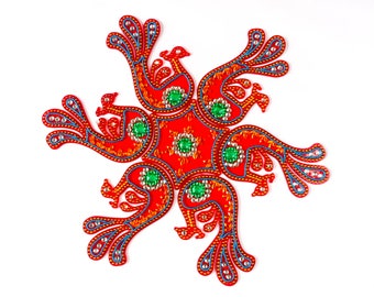 Acrylic Peacock Rangoli
