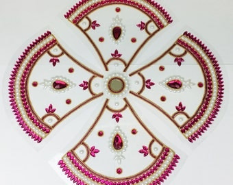 Kundan Style Rangoli Set - Indian Syle Ready To Place decorative tile mats