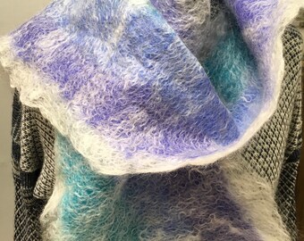 Handmade Wet Felted Scarf