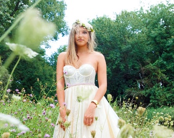 New York Couture One of a Kind *Custom Made* PIXIE Garden Bustier PARTY Dress