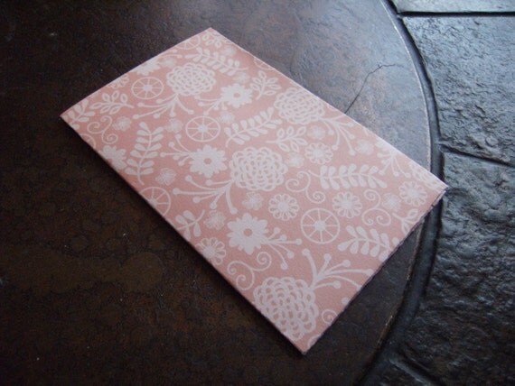 Peach Florals Traveler's Journal 2 Pocket Folder-Field