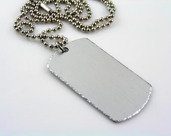 Personalized Dog Tag Necklace, Boyfriend Gift, Military Dog Tag Necklace, Customizable Dog Tag Pendant, Unisex Necklace, Gift Idea