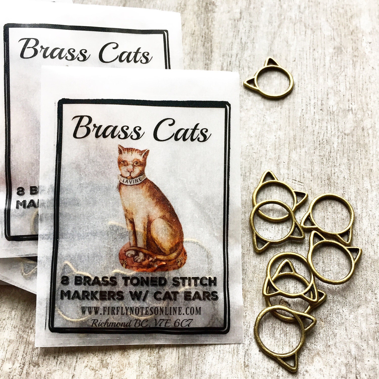 Cat stitch markers