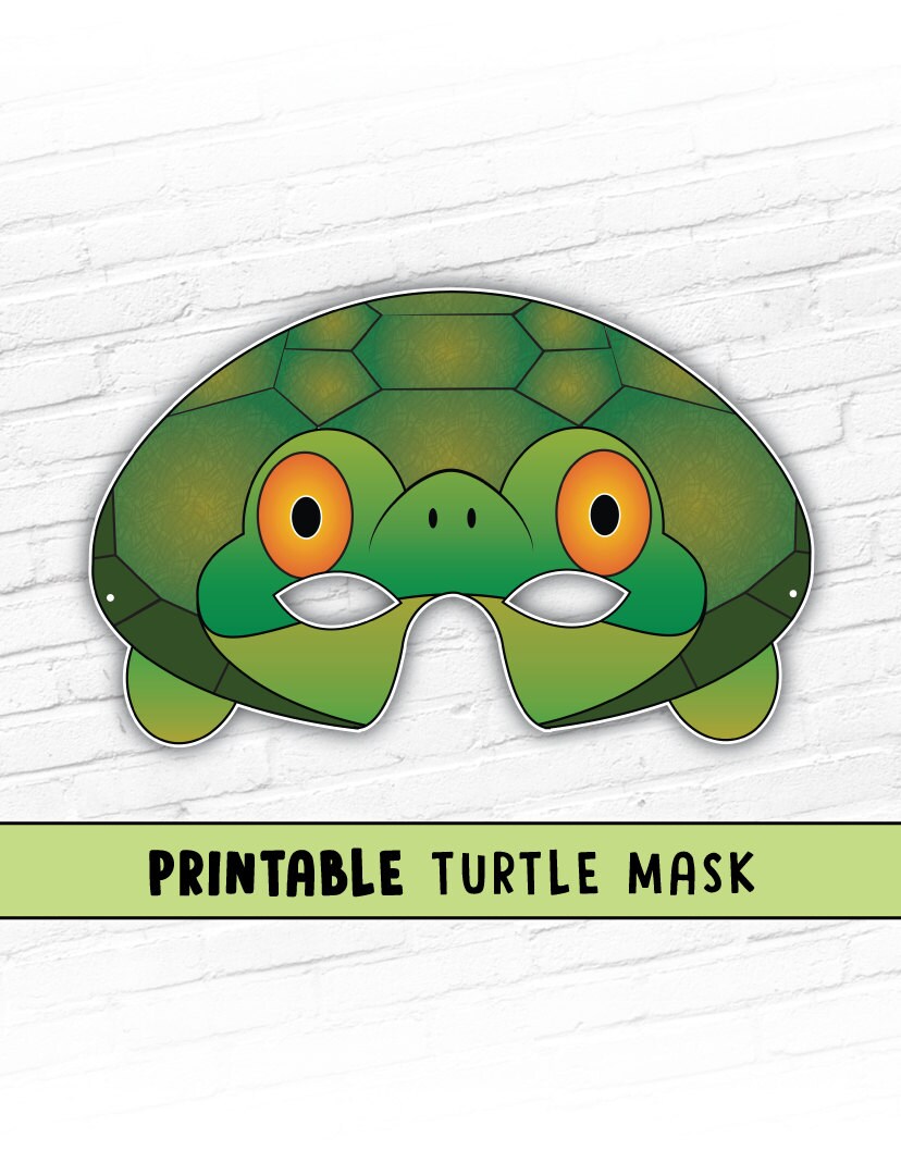 Turtle Mask Tortoise Mask Party Mask Halloween Costume