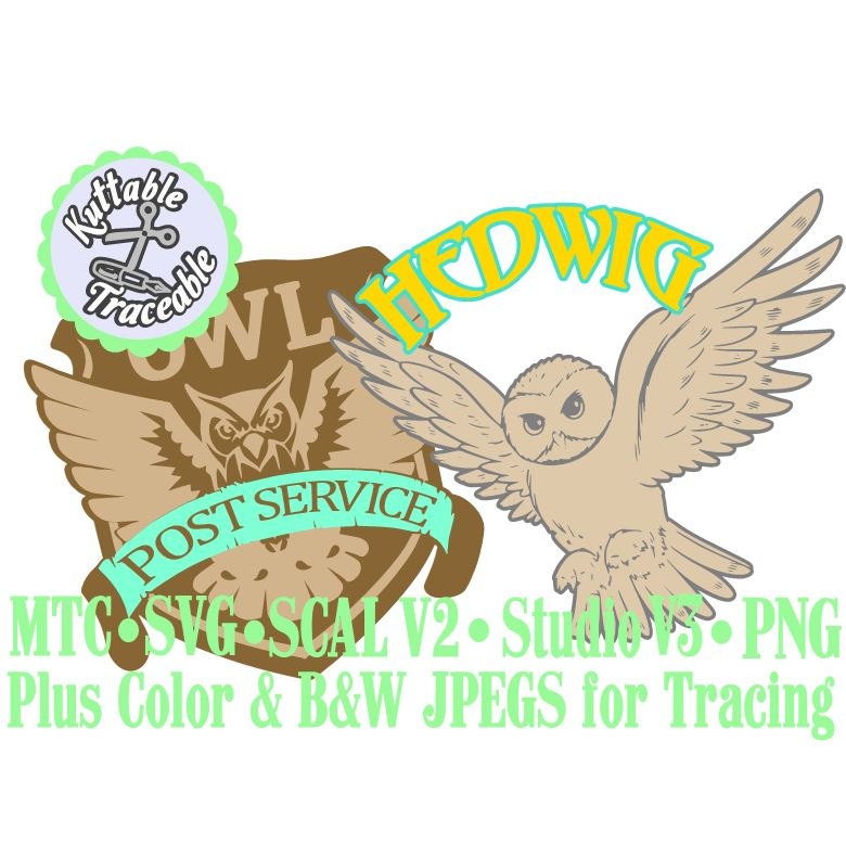 Download Hogwarts Harry Potter Owl Hedwig Post Cutting MTC SVG Cut