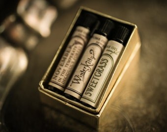 Natural Perfume Oil - Samples - Choose 3 - For Strange Women perfume -