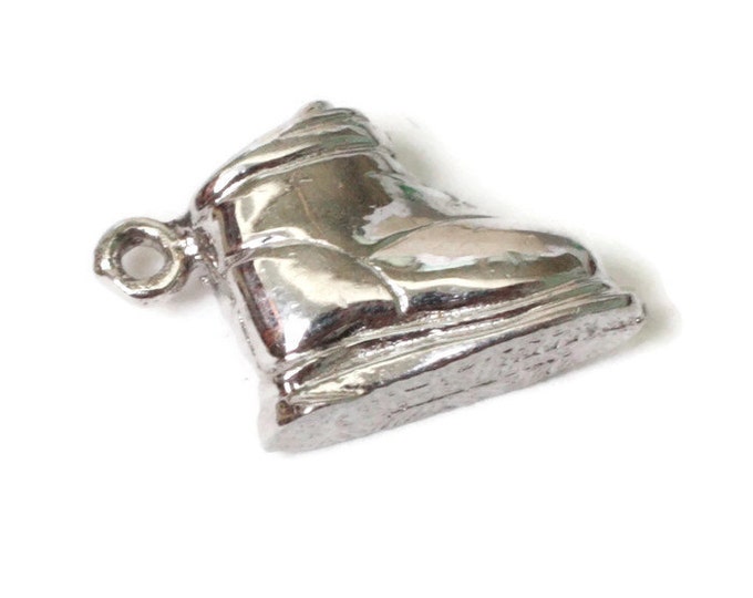 Sterling Vintage Snow Ski Boot Charm Winter Sports
