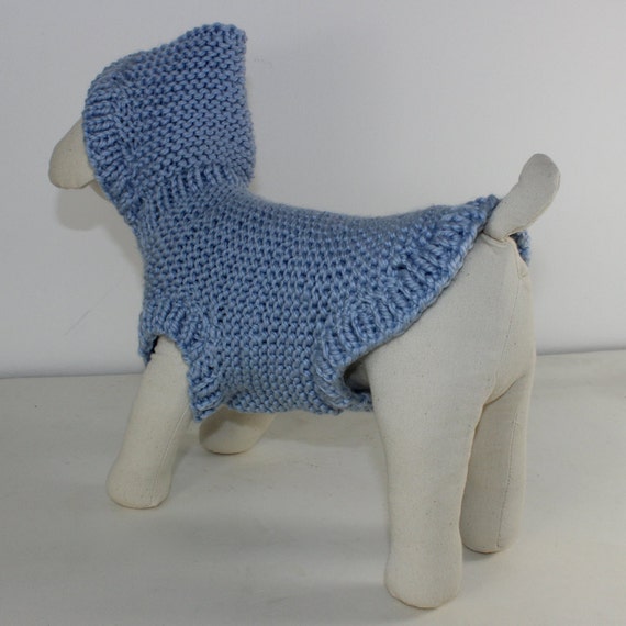 SALE madmonkeyknits - Dog Chunky Hoodie Coat knitting ...