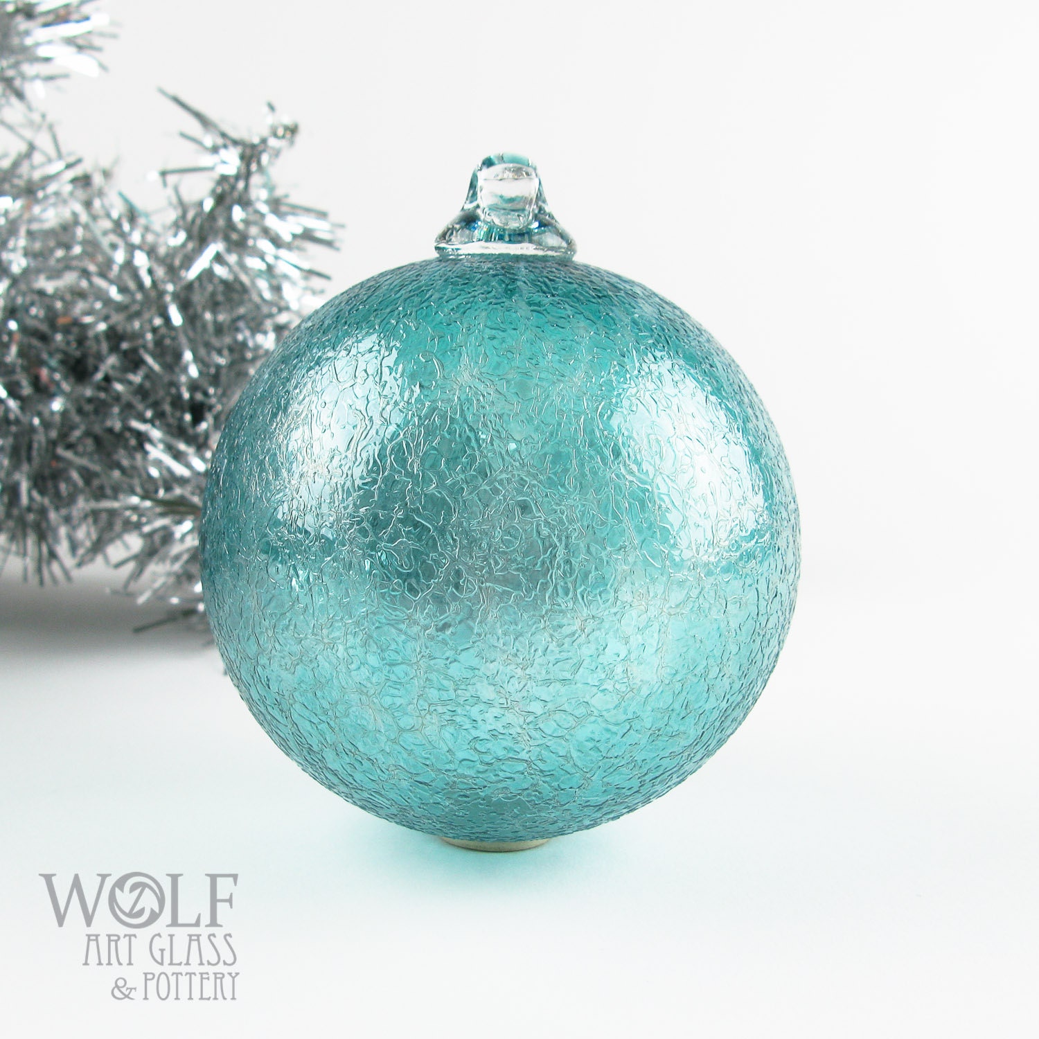 blown glass christmas ornament suncatcher teal blue green blown glass christmas ornament suncatcher teal blue green