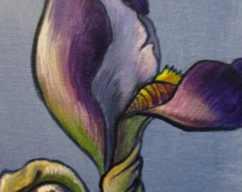 Unfurling - original daily painting by Kellie Marian Hill