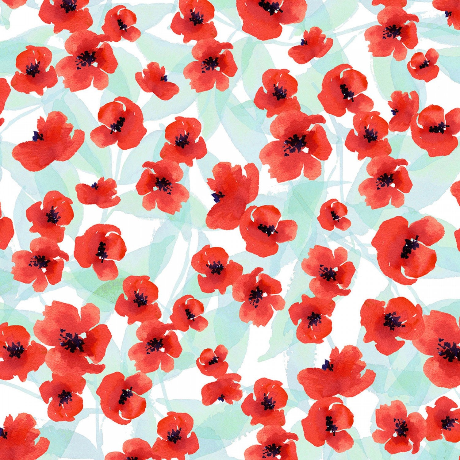 Poppy Fabric 1 YardFine Quilt Fabric By Barb Tourtillotte