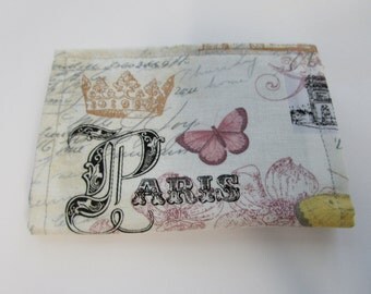 Paris Credit Card Wallet, Eiffel Tower, France, Versailles, Business Card Holder, Gift Card Holder, Small Wallet, Loyalty Card Holder