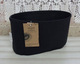 Black / Purse insert ORGANIZER SHAPER / STURDY / 5 Sizes Available / Interior pockets only / Check out my shop for more colors & styles