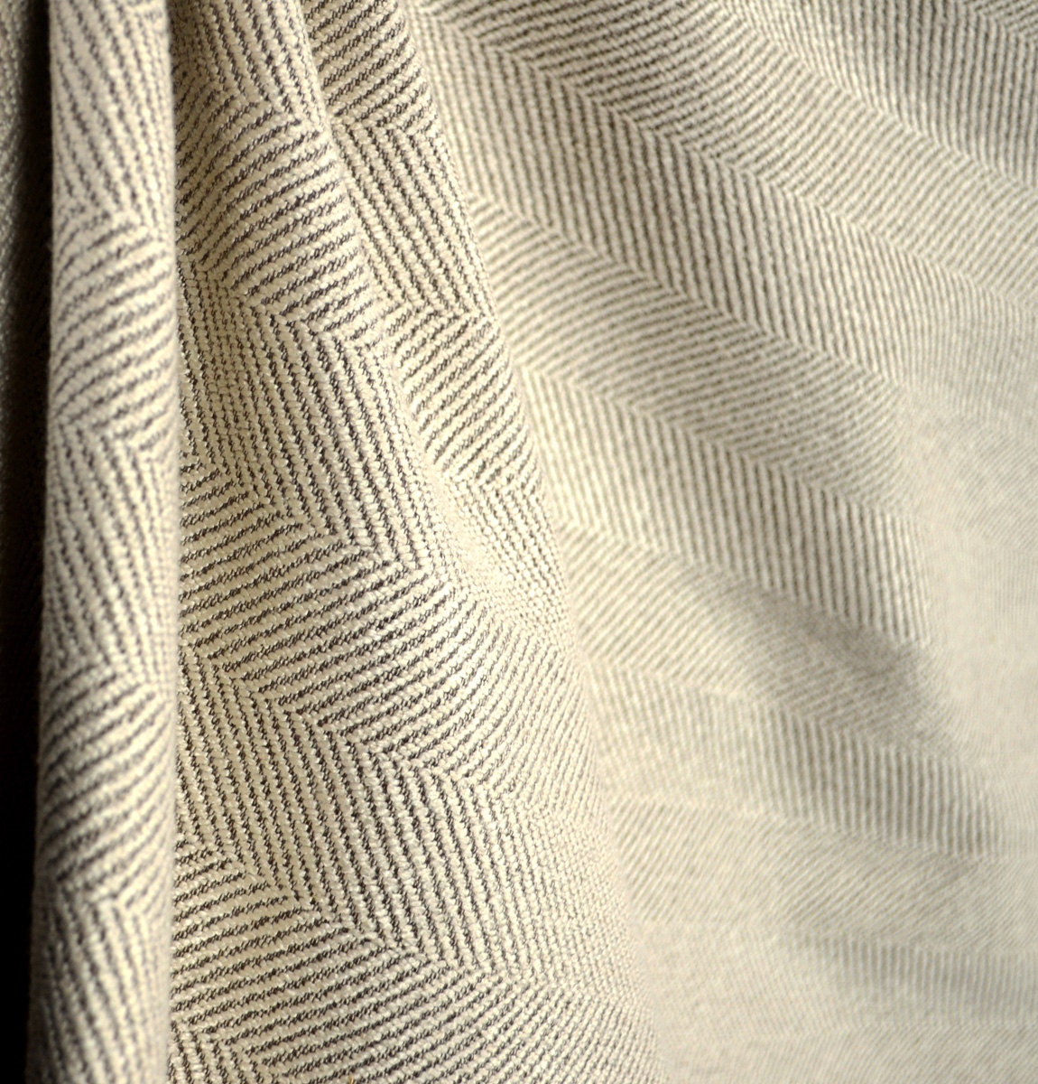 Herringbone Upholstery Fabric Jumper Sand