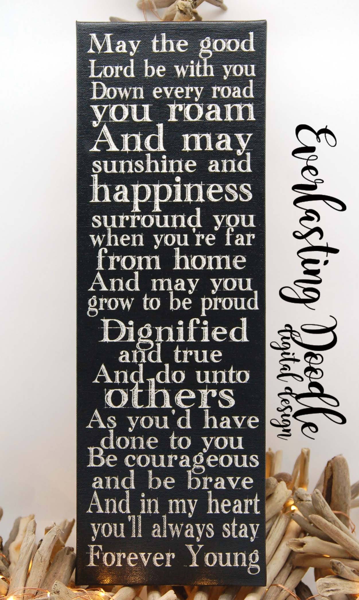 Forever Young Lyrics Rod Stewart Personalized Wedding or