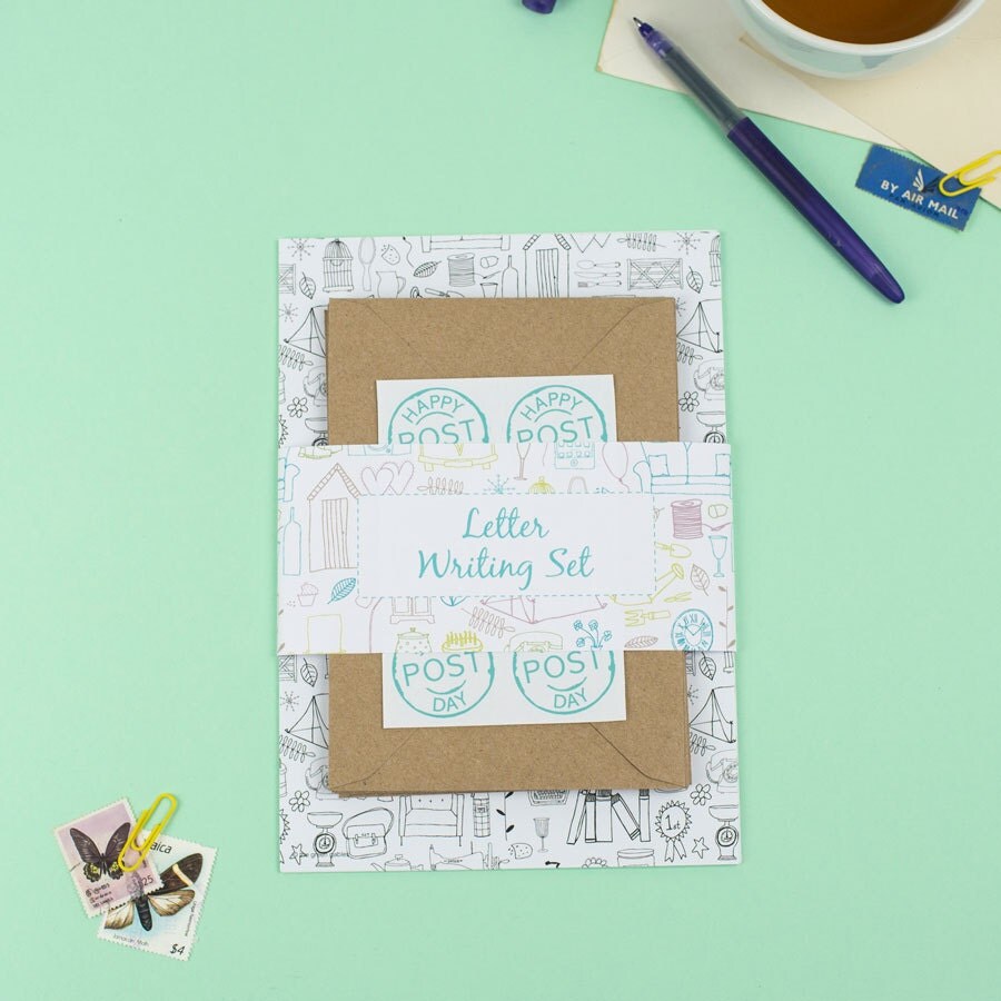 Letter Writing Set Illustrations Letter Set
