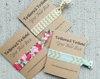 To Have & To Hold Your Hair Back. Bridal Party or Shower Favors.