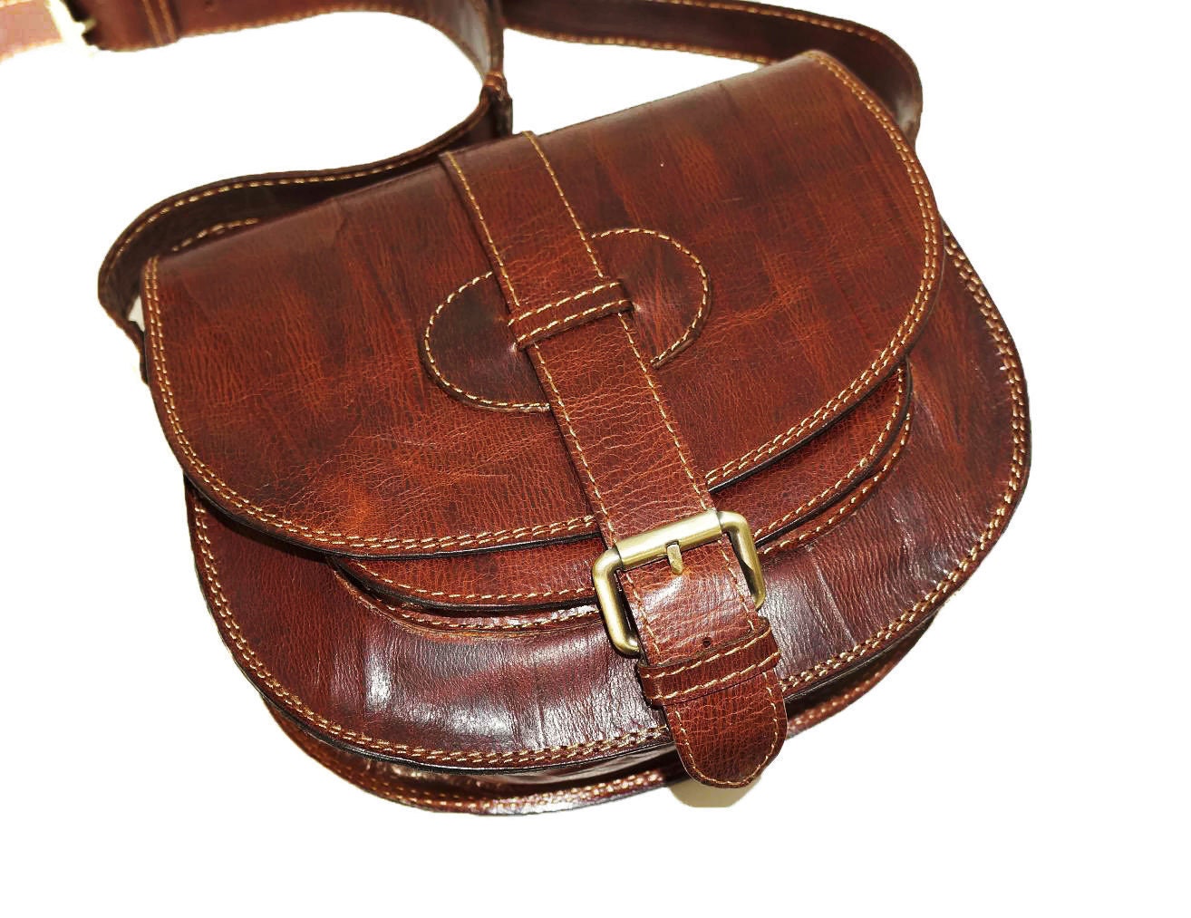 Small Leather Saddle Bags IUCN Water