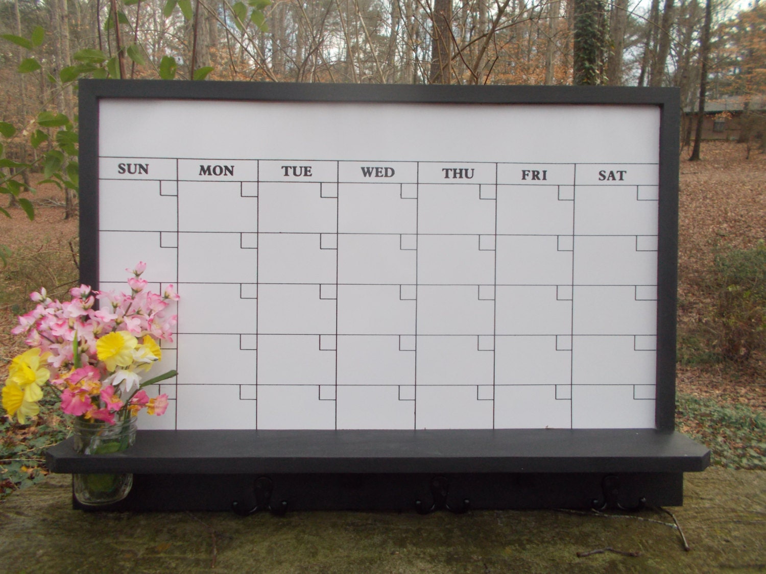 Large Dry Erase Calendar/ Message Board/Office Decor/Kitchen