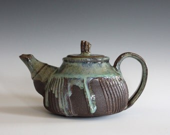 Unique Pottery teapot, 14 oz, Ceramic Teapot, Handmade Stoneware Teapot, Handmade Teapot, ceramics and pottery, pottery teapot, wheel thrown
