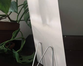 10 pk Large SILVER MINI Holders Easel Stand FOR 5" x 7" Table Number Holders Photo Place Card Business Card Holder Wire Stands