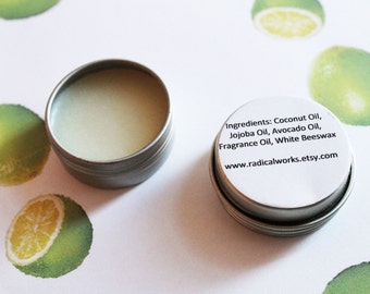Lime Solid Perfume - Scented Natural Perfume - Cologne - Perfume Samples - Coconut Oil - Avocado Oil - Beeswax