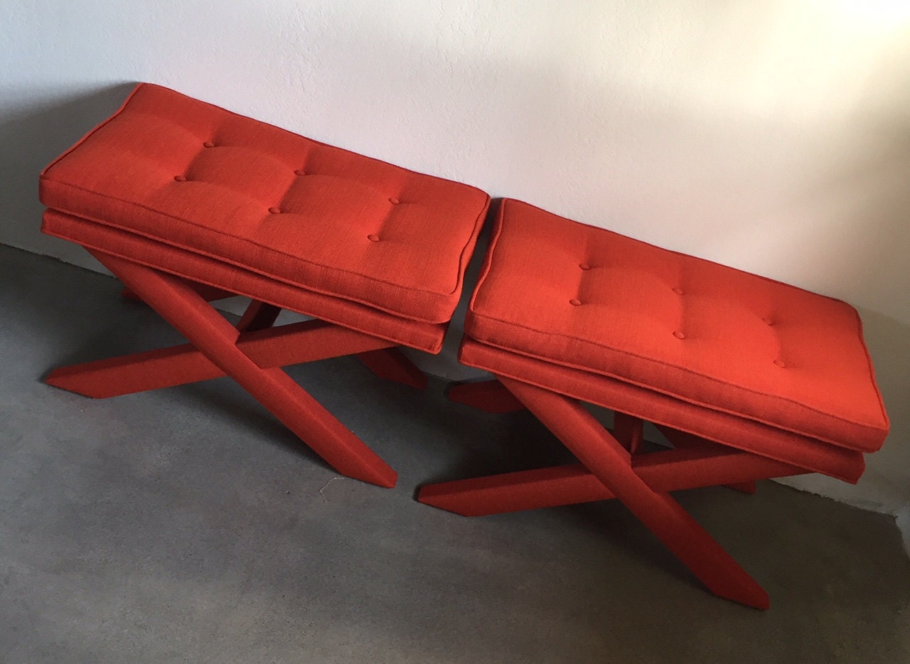 X Benches Extra Wide W/Attached PillowTop by livenUPdesign