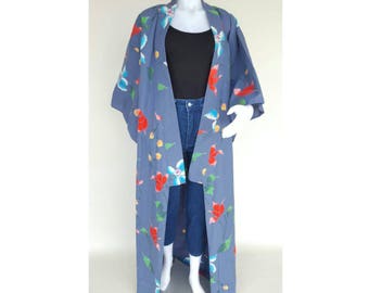 Kimono Cardigan / Vintage 70s Kimono / Vintage Kimono / Duster Cardigan / Hippie Cardigan / Boho Kimono