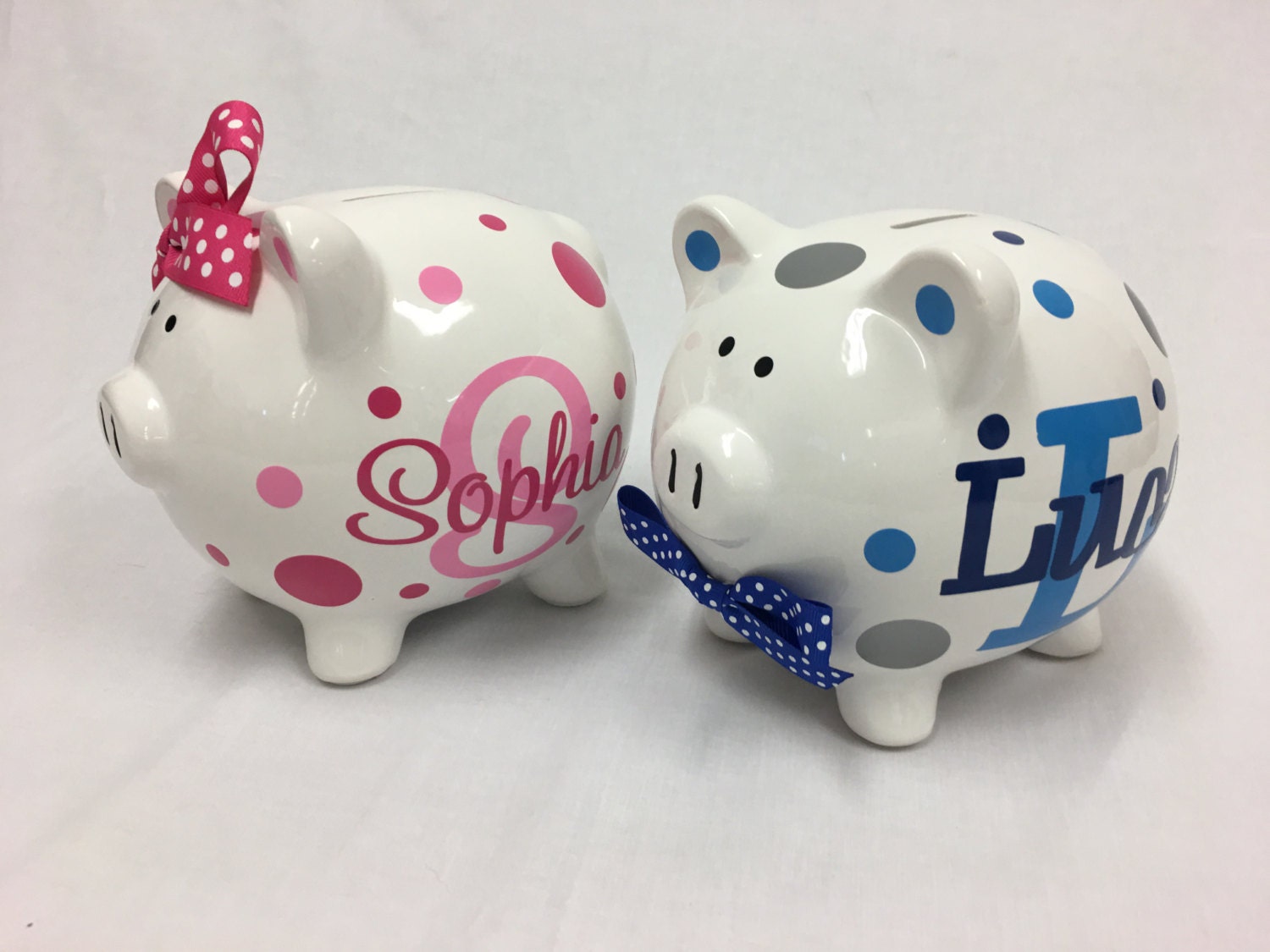 Piggy Bank Personalized ceramic Piggy Bank monogram name