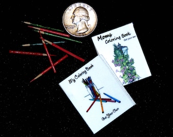 Mini coloring book | Etsy