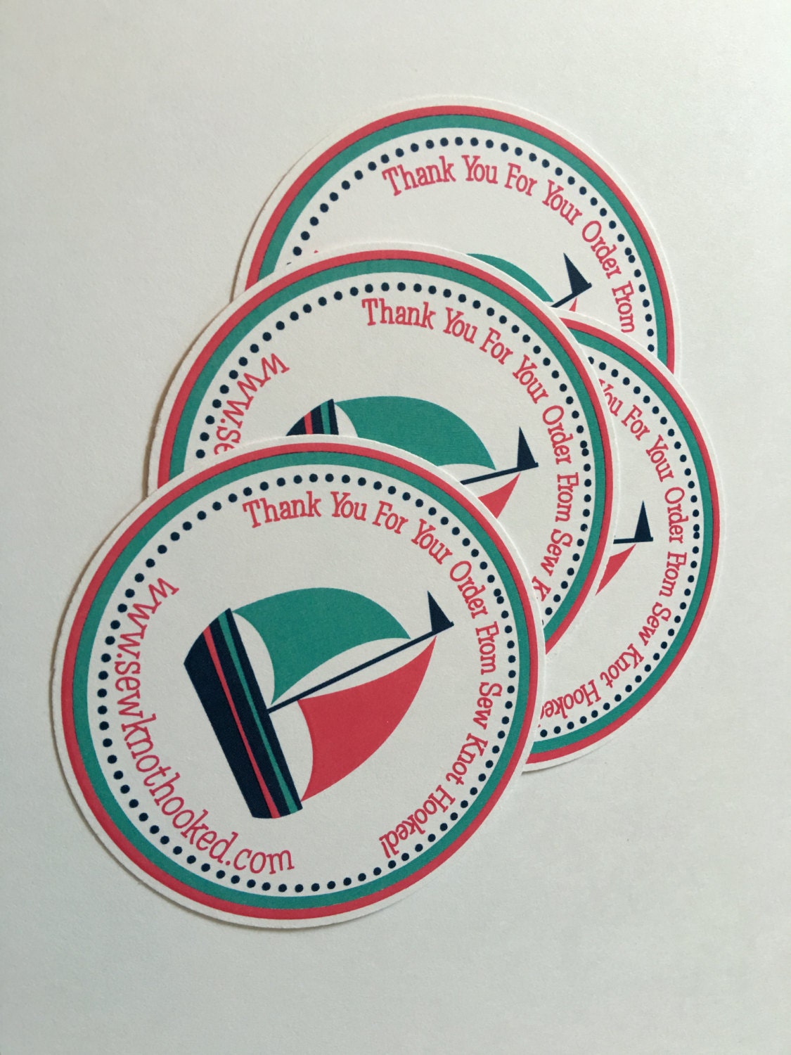 Nautical Sail Boat Themed Favor Tags