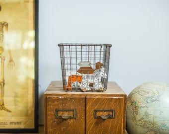 Vintage Gym Locker Wire Basket Fred Medart
