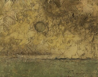 Original Oil Painting Landscape Painting Abstract by John Shanabrook - 5 x 7 - Rembrandt Day