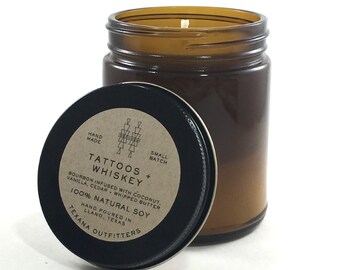 Soy Candle, Whiskey Candle, Bourbon Candle, Soy Candles Handmade, Soy Wax