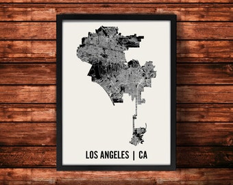 Los Angeles Wall Art los angeles print la art print los angeles art deco style Los Angeles Wall Art los angeles print la art print los angeles art deco style