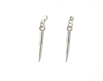 thumbnail image 2 of 100 Pcs Pyramid Stud Spikes – 1/2 Inch Steel Two Prong Spots For Punk Leather Craft, Bikers Shoes & Jackets 2 of 6