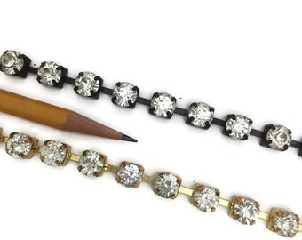 Rhinestone chain | Etsy