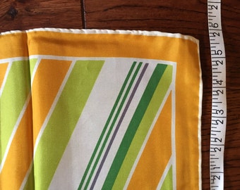 Vera Neumann silkscreen scarf! vintage art deco 1970s.