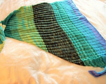 Handknit & Hand Dyed Wrap