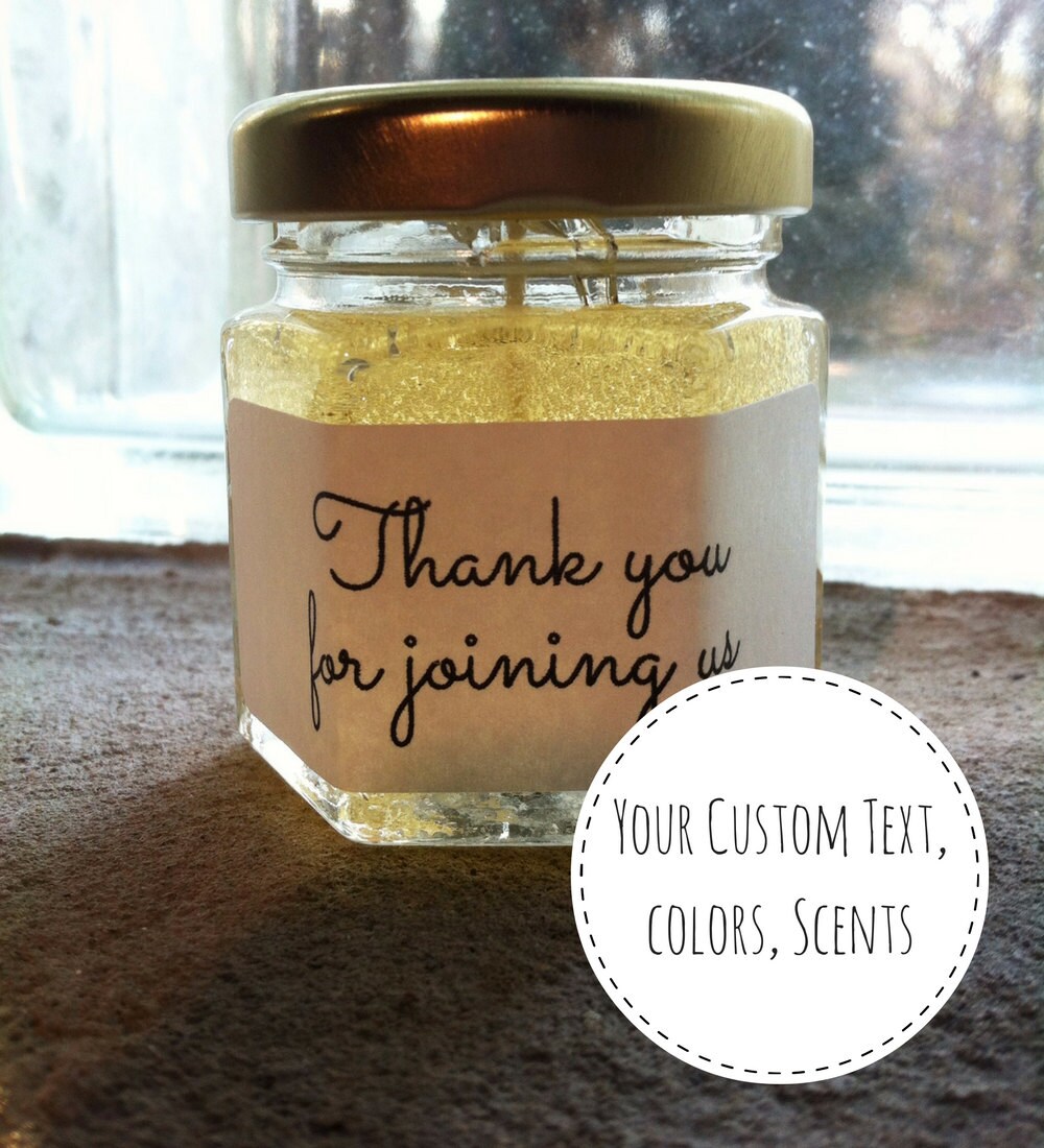 Cute Unique Mini Candles Favors Wedding Favors Guests Idea