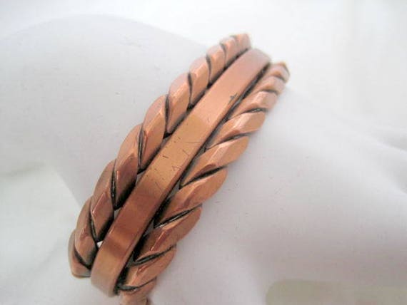 Copper Cuff - Rope Style - Design Wrap Bracelet