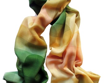 Sage Green Cashmere Wool Scarf