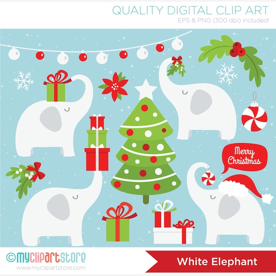 white elephant gift clipart free - photo #18