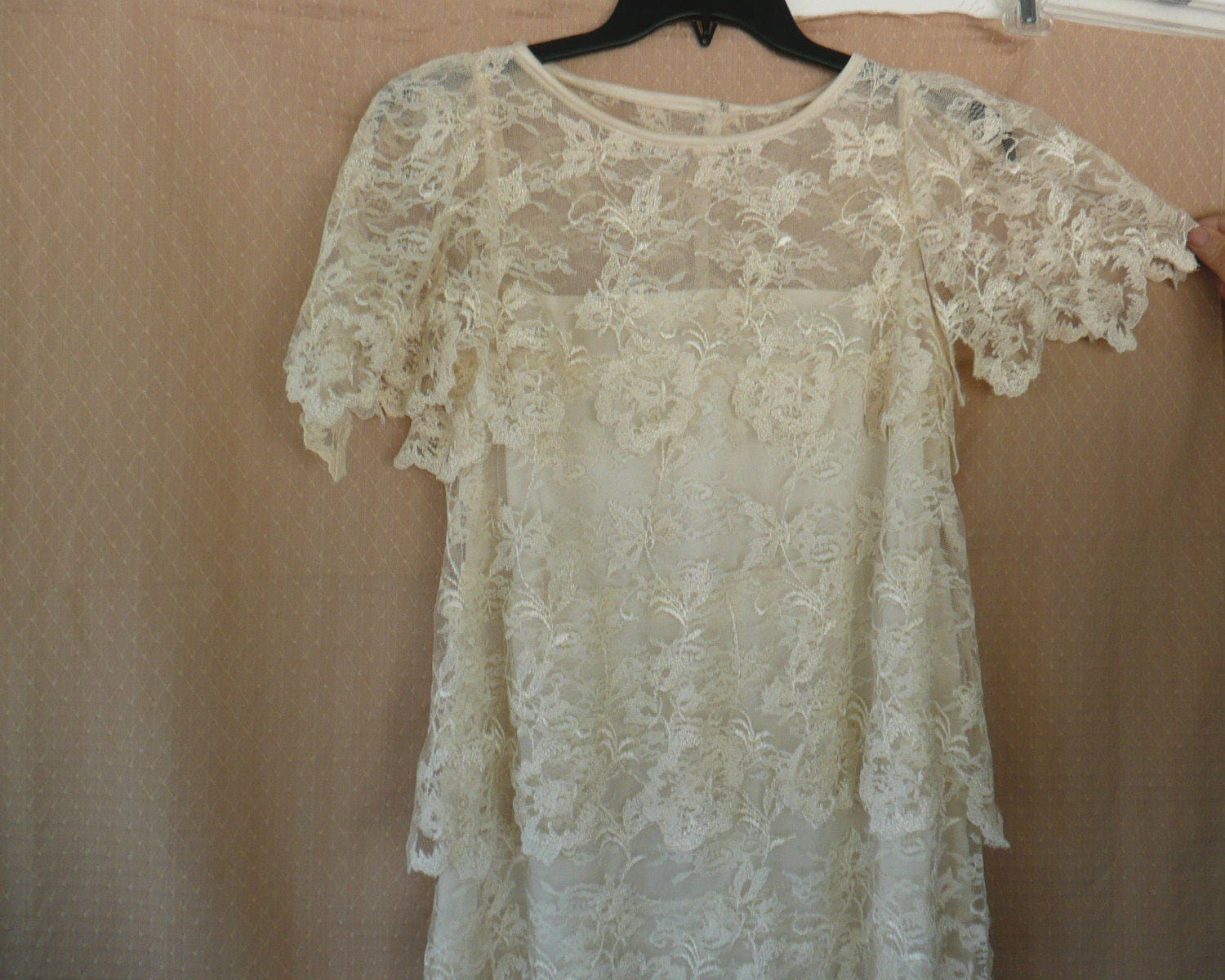 Ivory Lace WEDDING Dress by SAMAX of New York