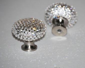 Swarovski Crystal Knob, Bling Cabinet Drawer Knob
