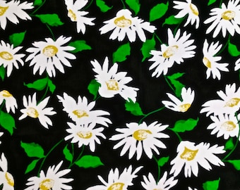 Daisy Print Waffle Weave Fabric 2 yd and 35" long x 44" wide