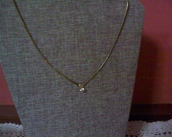 SALE Pretty Rhinestone necklace, estate jewelry, vintage necklace