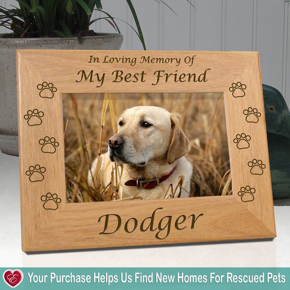 in loving memory dog picture frames