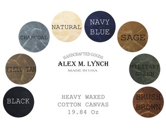 waxed canvas fabric - 19.84 Oz/sqyd