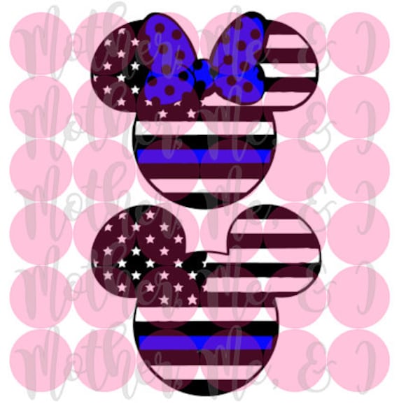 thin blue line mickey mouse